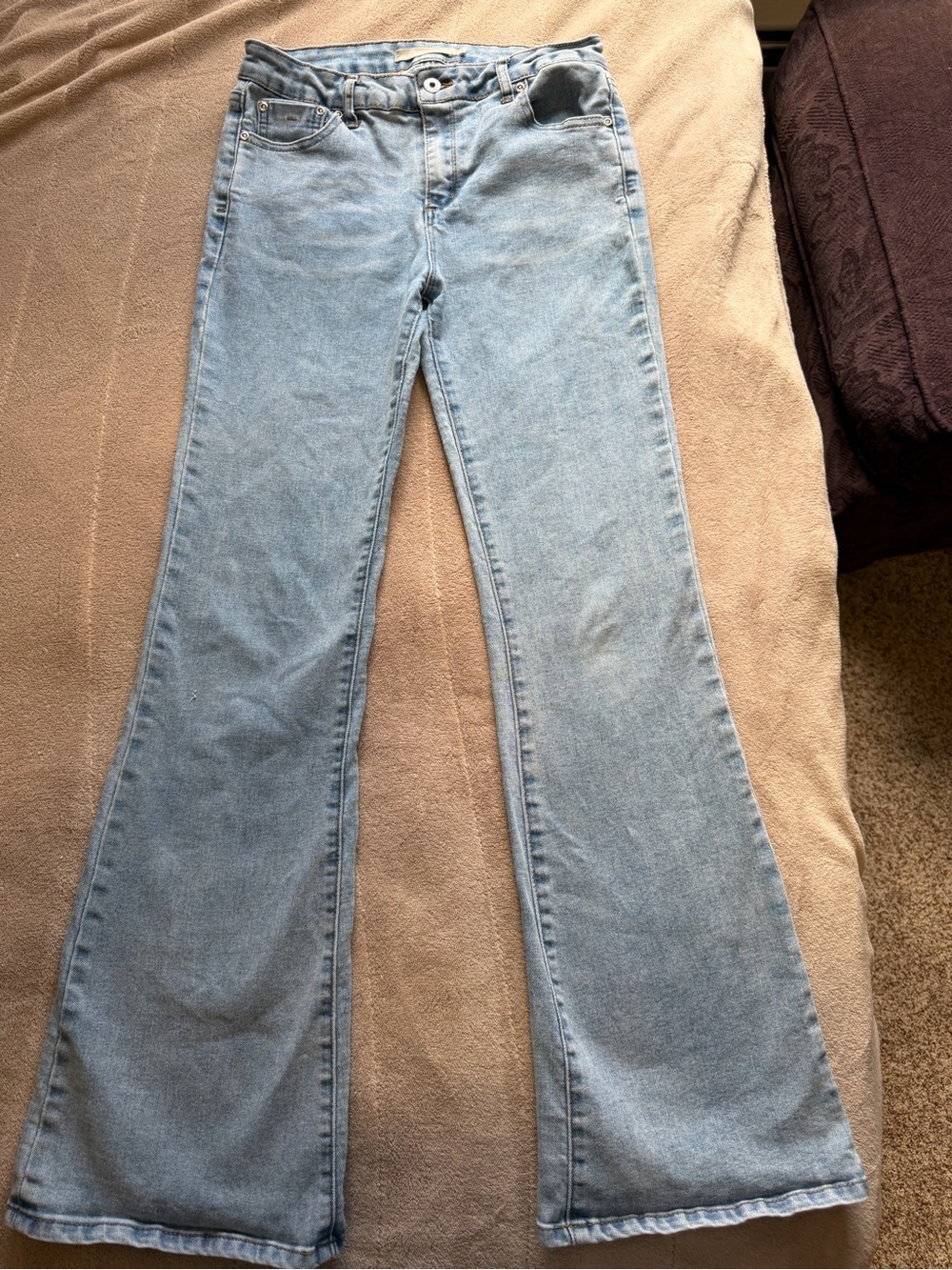 Tractr Light Blue Flared Kids Jeans